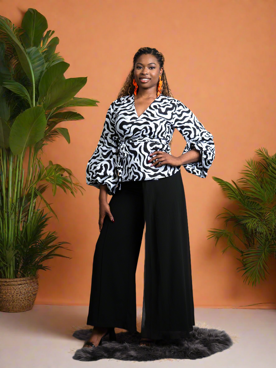 Anneka Wrap top - Reveiller Afriq