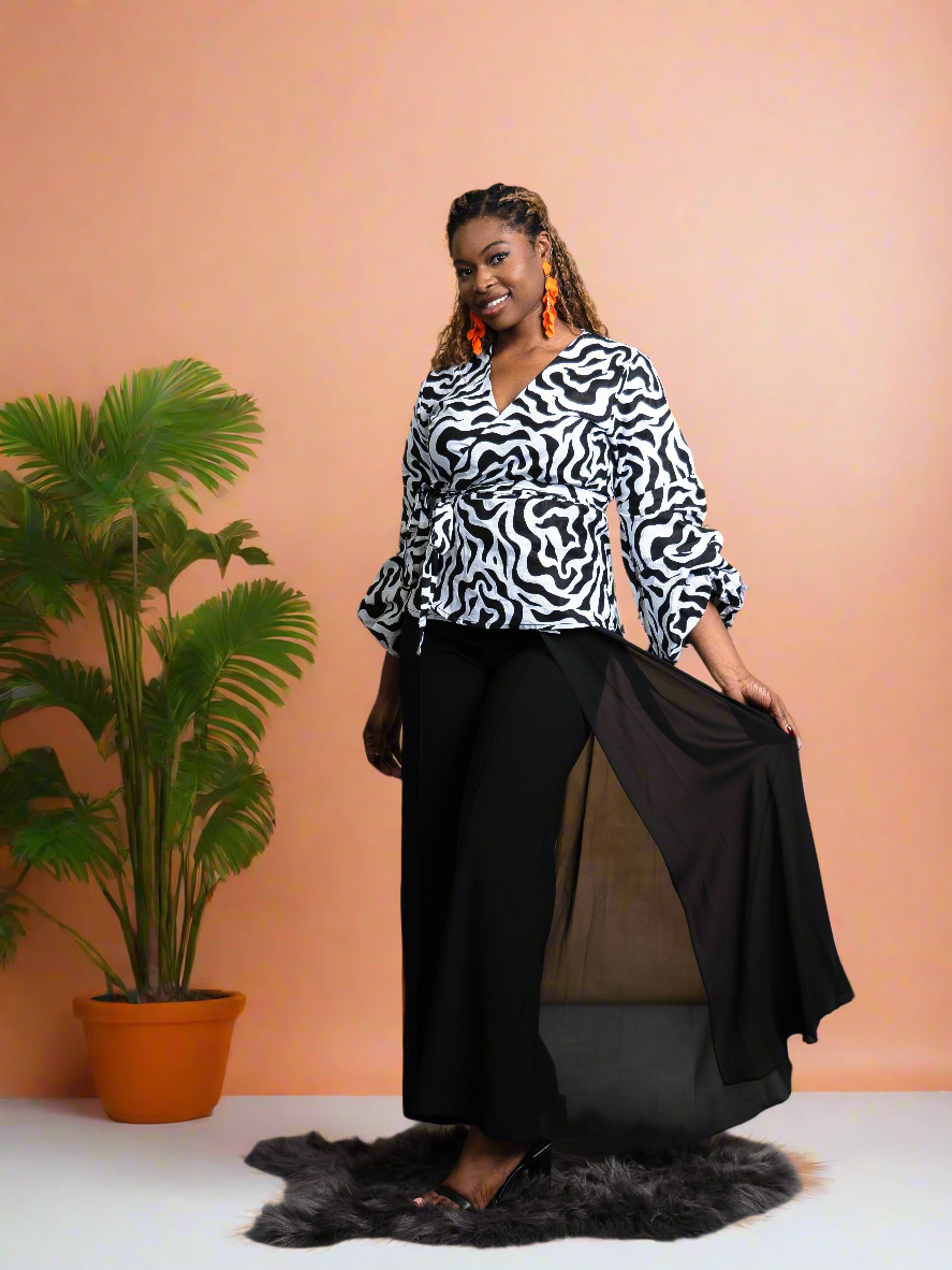 Anneka Wrap top - Reveiller Afriq
