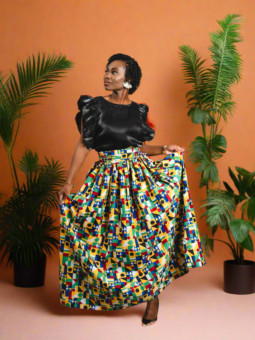 ANIYA MAXI SKIRT - Reveiller Afriq