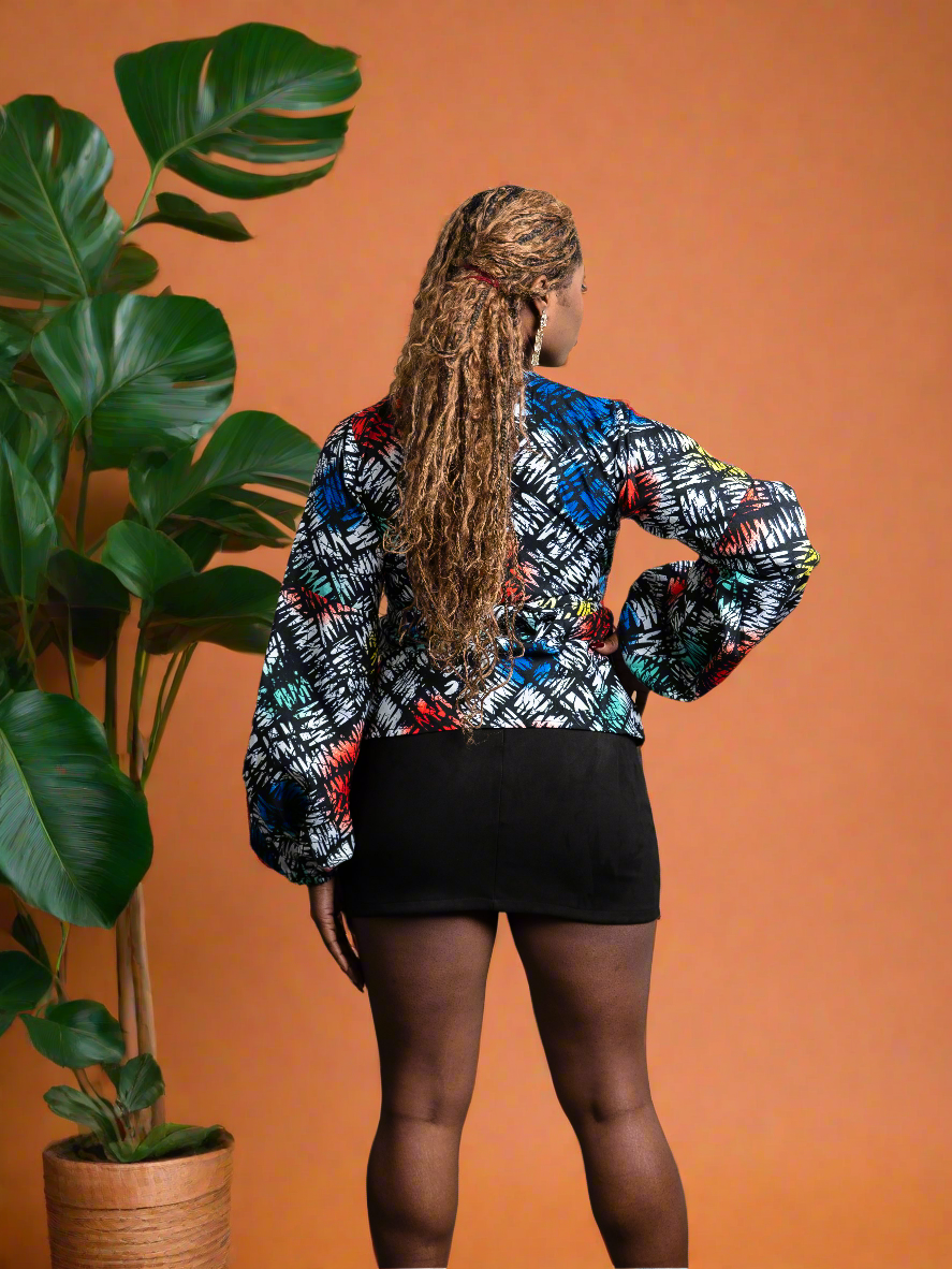 Anneka Wrap top - Reveiller Afriq