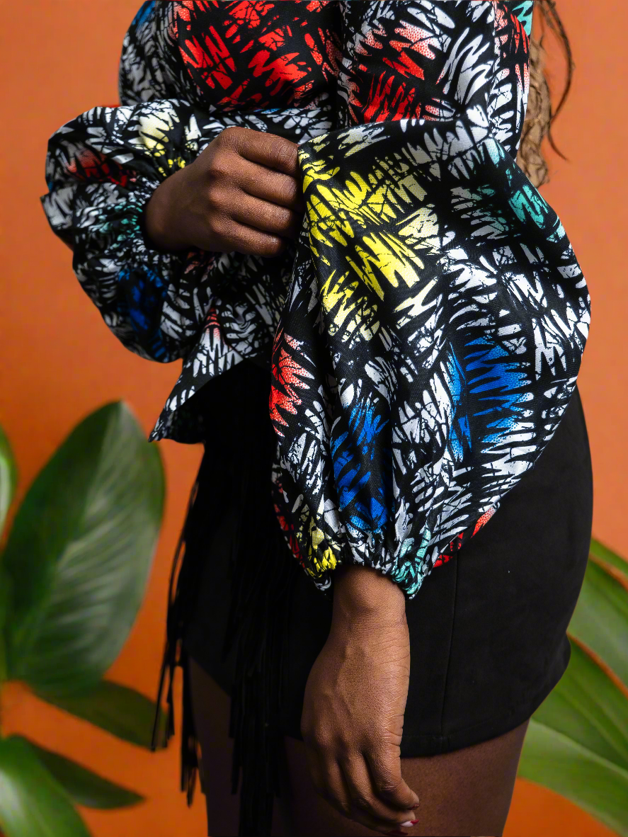 Anneka Wrap top - Reveiller Afriq