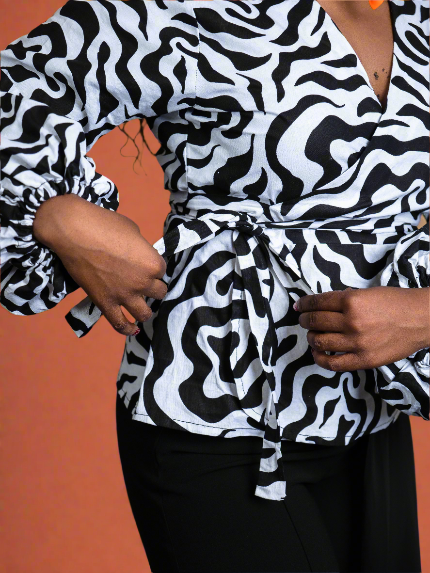 Anneka Wrap top - Reveiller Afriq