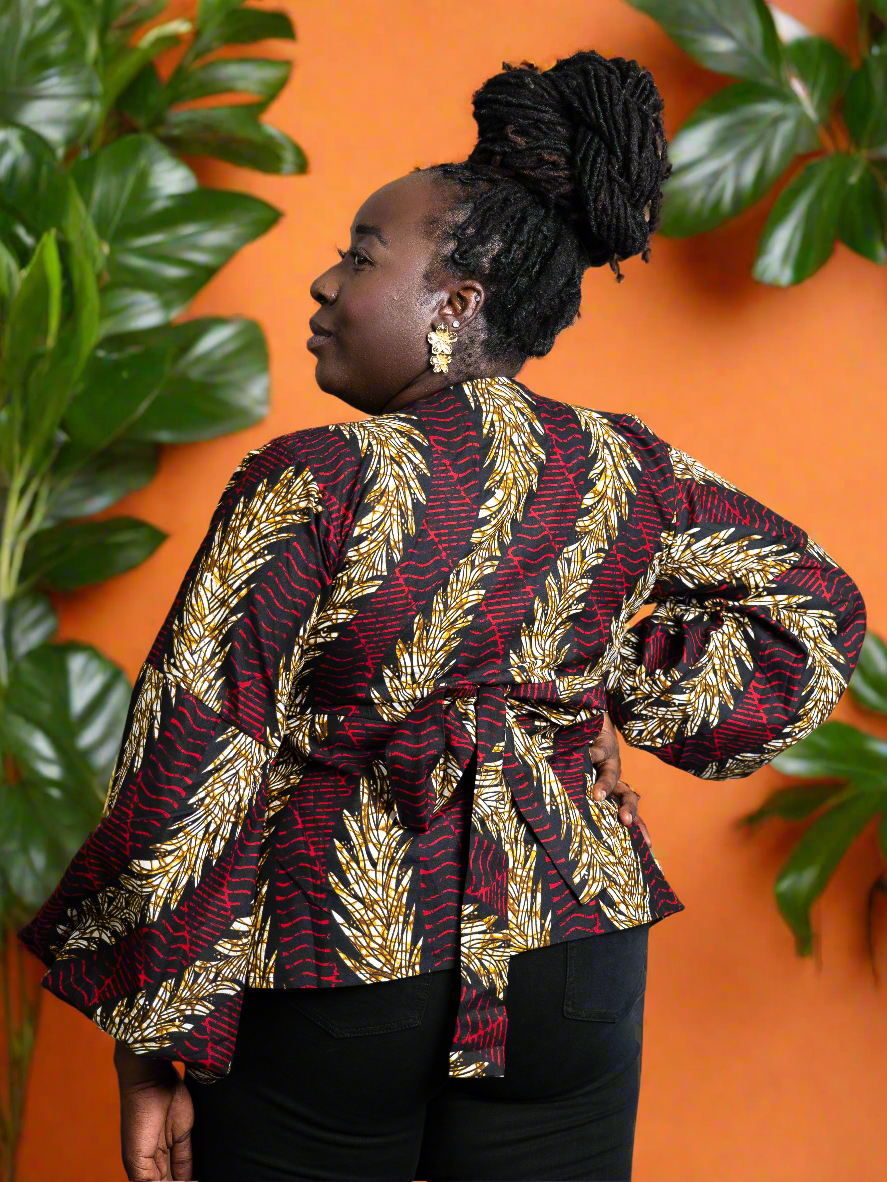 Anneka Wrap top - Reveiller Afriq