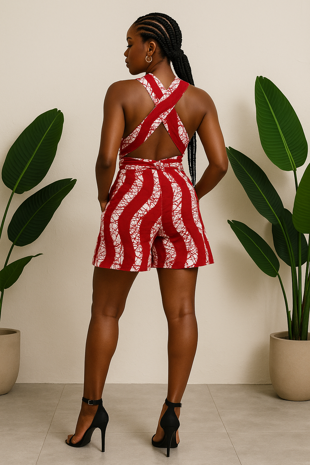 Ella Infinity romper (red) - Reveiller Afriq