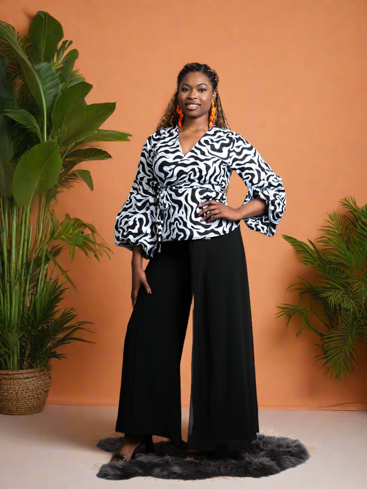 Anneka Wrap top - Reveiller Afriq