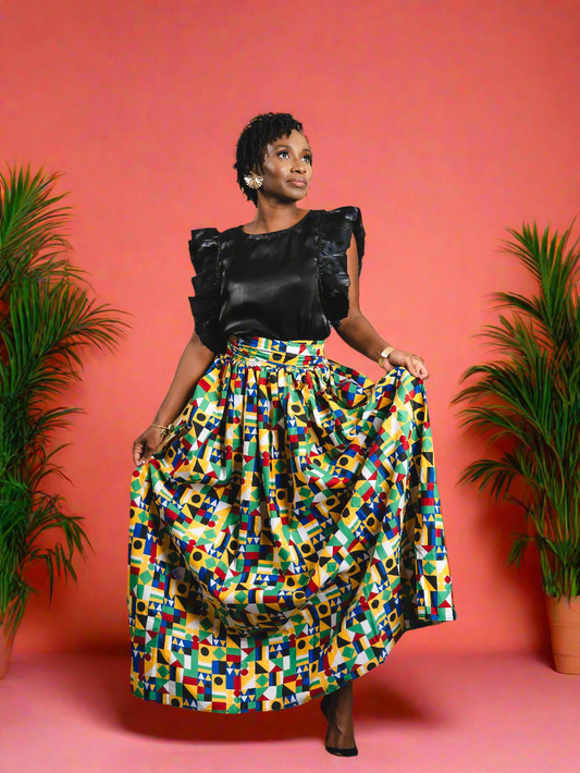 ANIYA MAXI SKIRT - Reveiller Afriq
