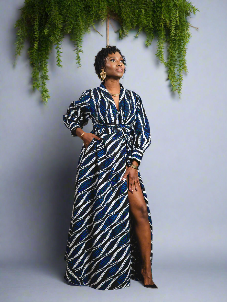 AIYA WRAP DRESS - Reveiller Afriq