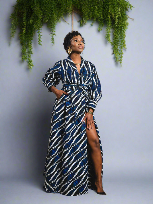 AIYA WRAP DRESS - Reveiller Afriq