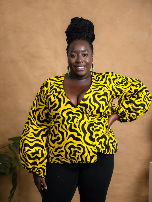 Anneka Wrap top - Reveiller Afriq