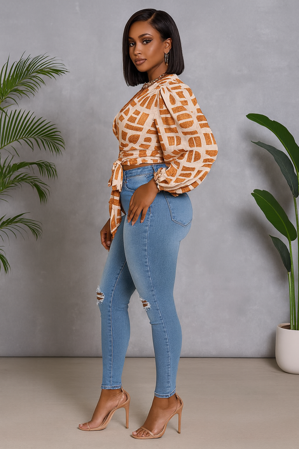 Megan wrap top - Reveiller Afriq