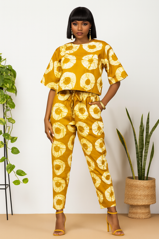 Julia crop top - Reveiller Afriq